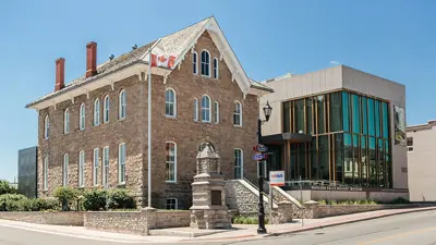 Exterior photo of the Niagara Falls History Museum.