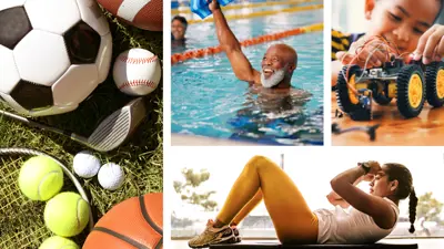 Summer recreation programs featuring a wide variety of activities.