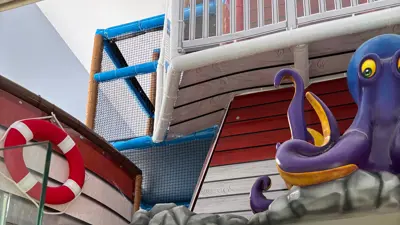 Indoor play structure at the MacBain Community Centre