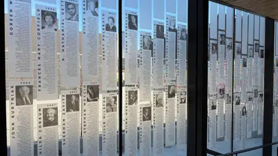 Photo of the Arts and Culture Wall of Fame at the Niagara Falls Exchange City of Niagara Falls celebrates 2025 Arts & Culture Wall of Fame inductees