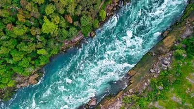 Aerial view of Niagara Falls Gorge, Ontario