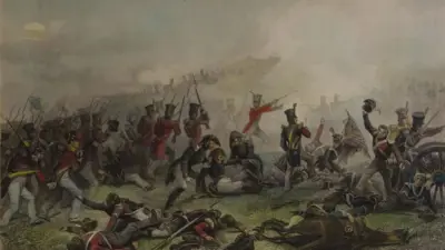Painting of the the Lundy's Lane Battlefield scene.